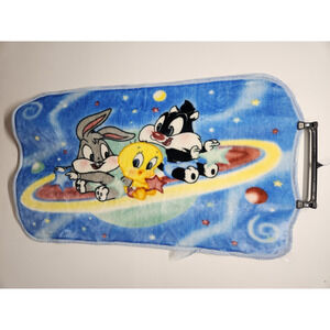 Vintage Baby Looney Tunes Baby Plush Blanket, Bunny, Tweety, Sylvester Galaxy